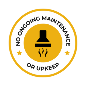 No ongoing maintenance or upkeep
