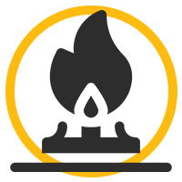 stove fire icon